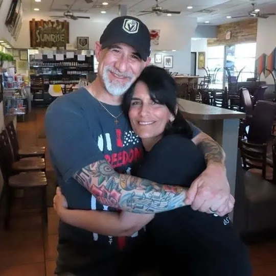 Andrew & Angela Goldstein, the owners, in the dining room at The Original Sunrise Cafe
